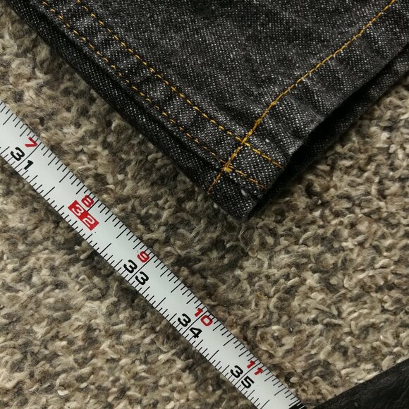Vintage Polo Jeans Co Ralph Lauren Jeans Carpenter Baggy Black Mens 42x34 - Picture 8 of 8